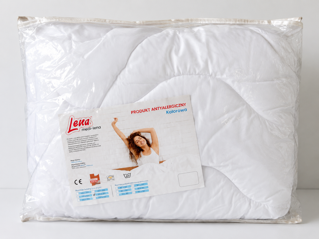 Kołdra Lena Antyalergiczna 200×220 cm – Całoroczny Komfort Snu